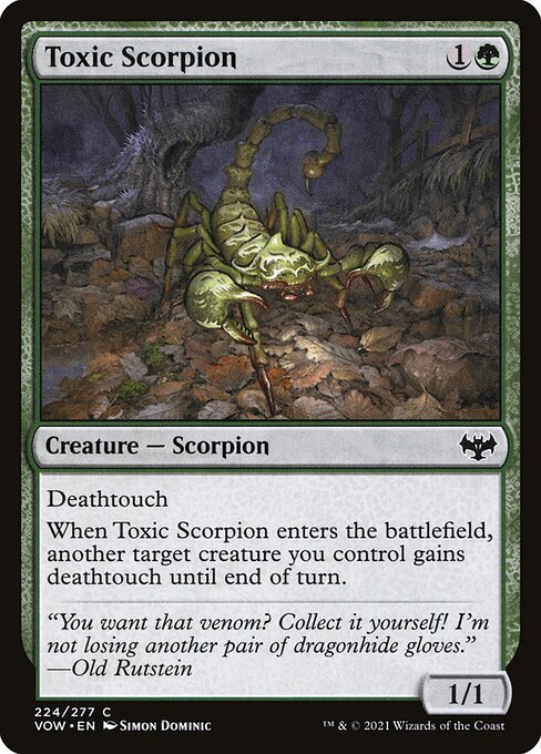 Scorpion toxique|Toxic Scorpion