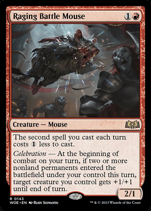 Raging Battle Mouse (Wilds of Eldraine #143)