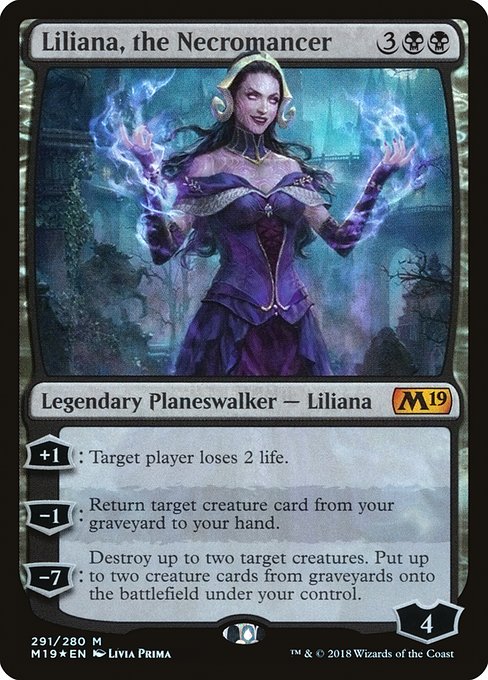 Liliana, the Necromancer (Core Set 2019 #291)