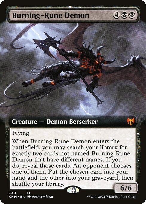 Burning-Rune Demon (Kaldheim #349)