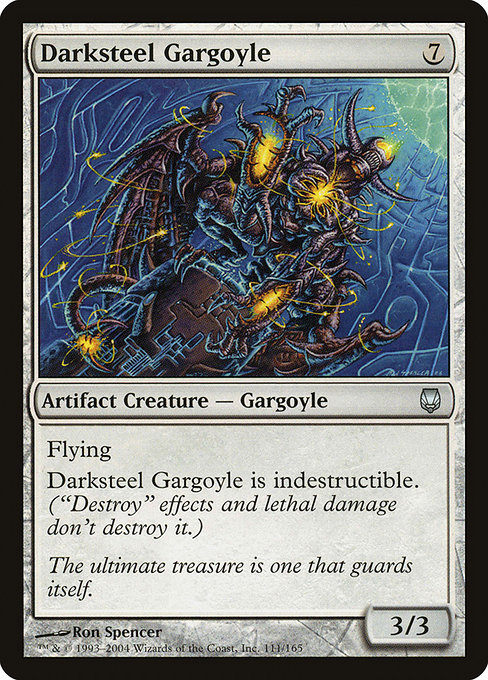 Gargouille de sombracier|Darksteel Gargoyle