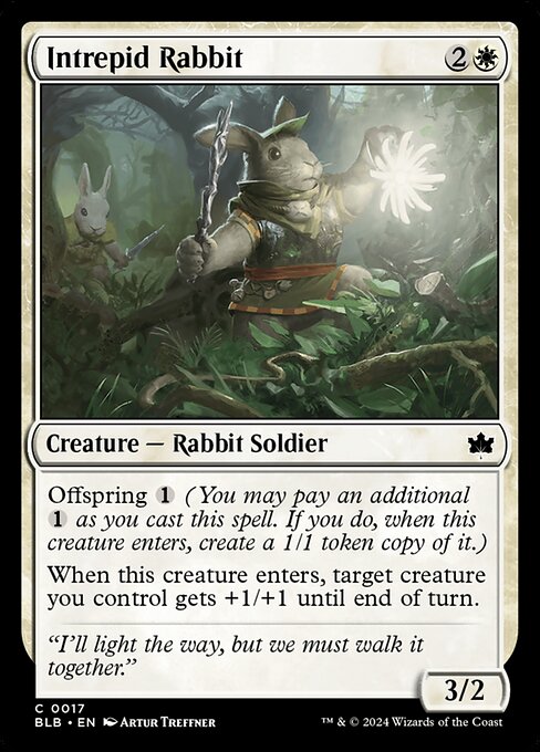 Intrepid Rabbit (Bloomburrow #17)