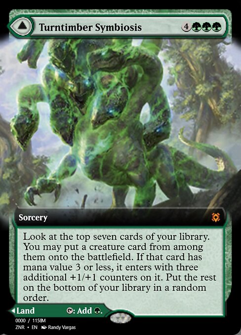Turntimber Symbiosis // Turntimber, Serpentine Wood (Magic Online Promos #83868)