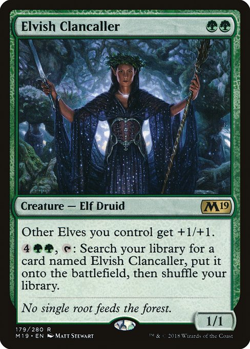 Elvish Clancaller (Core Set 2019 #179)