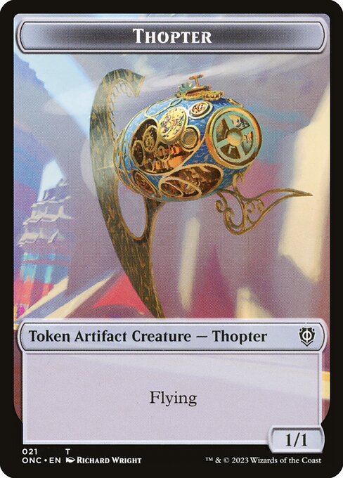 Thopter (Phyrexia: All Will Be One Commander Tokens #21)
