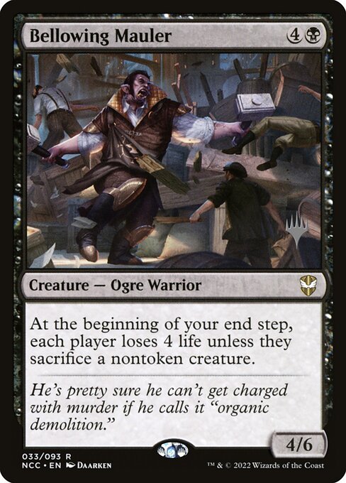 Bellowing Mauler (New Capenna Commander Promos #33p)