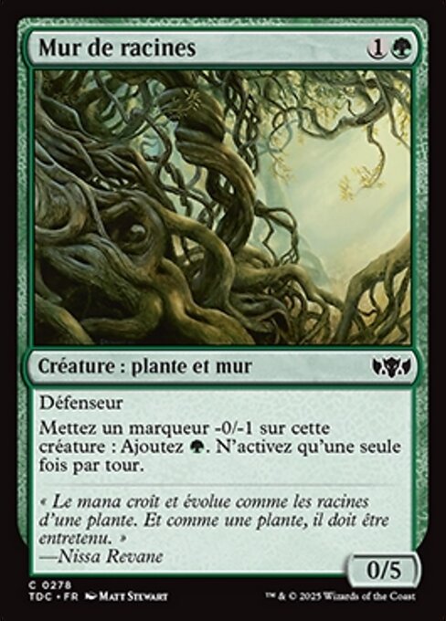 Mur de racines