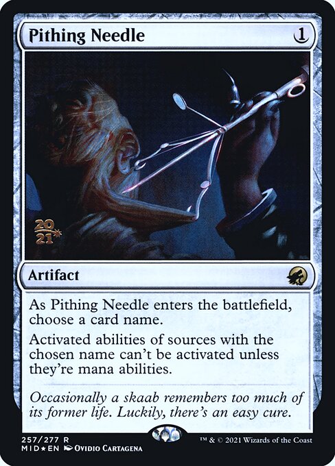 Pithing Needle (Innistrad: Midnight Hunt Promos #257s)