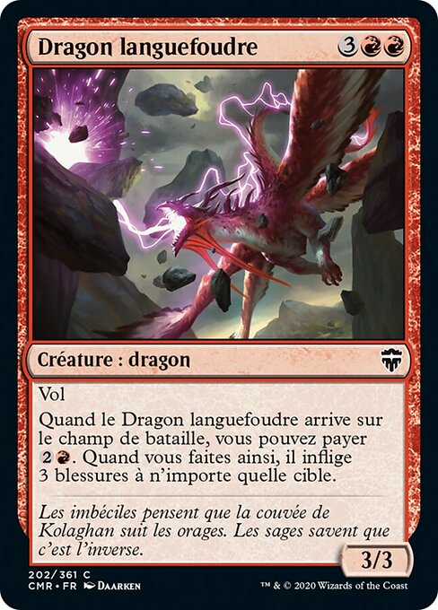 Dragon languefoudre