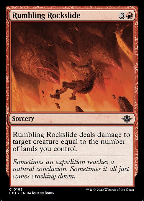 Glissement de roches grondant|Rumbling Rockslide