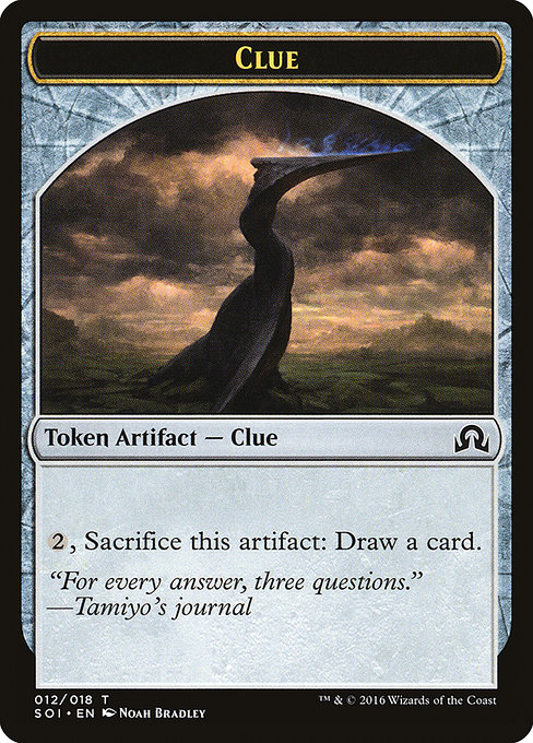 Clue (Shadows over Innistrad Tokens #12)