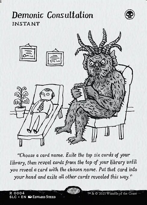 Demonic Consultation magic the gathering card art