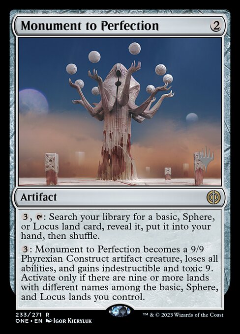Monument to Perfection (Phyrexia: All Will Be One Promos #233p)