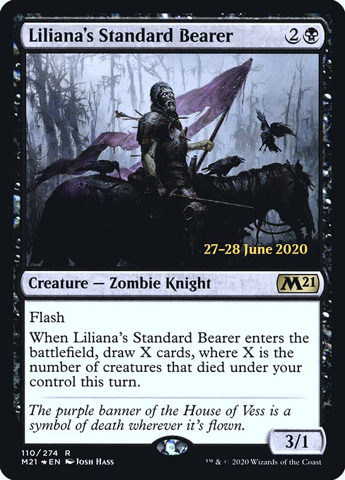 Liliana's Standard Bearer (Core Set 2021 Promos #110s)