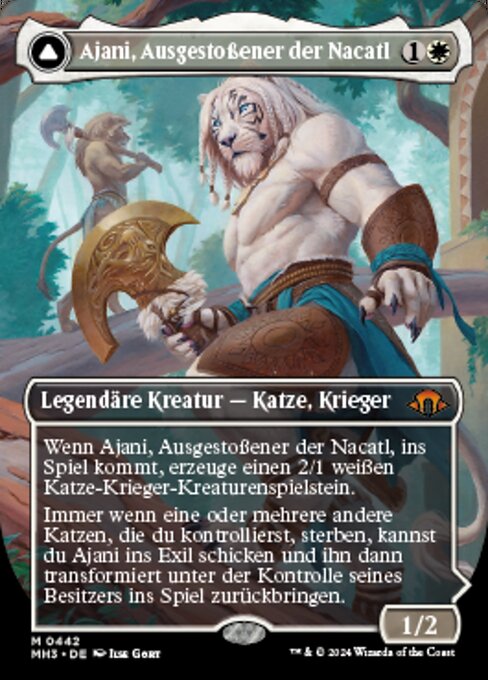 Ajani, Nacatl Pariah // Ajani, Nacatl Avenger (Modern Horizons 3 #442)