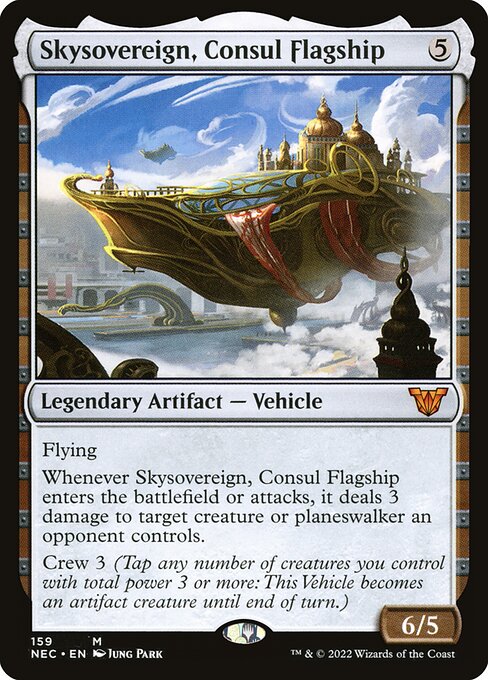 Skysovereign, Consul Flagship (Neon Dynasty Commander #159)