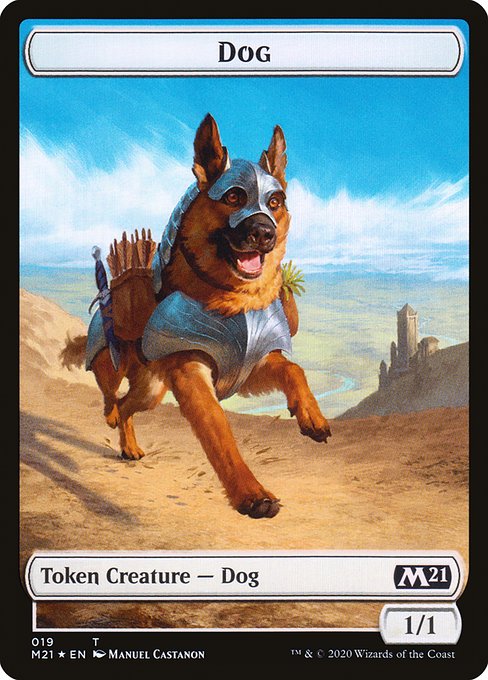 Dog (Core Set 2021 Tokens #19)