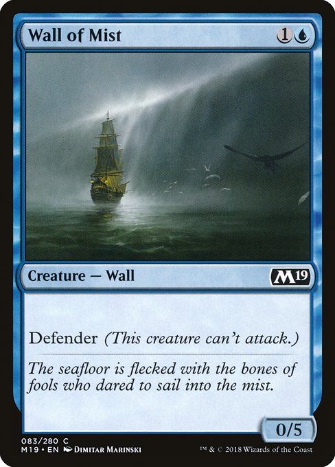 Wall of Mist (Core Set 2019 #83)