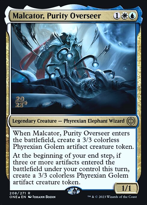Malcator, Purity Overseer (Phyrexia: All Will Be One Promos #208s)