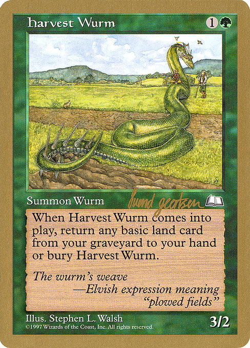 Harvest Wurm (World Championship Decks 1997 #sg130)