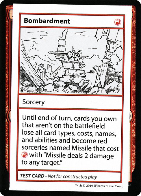 Bombardment (Mystery Booster Playtest Cards 2021 #53)