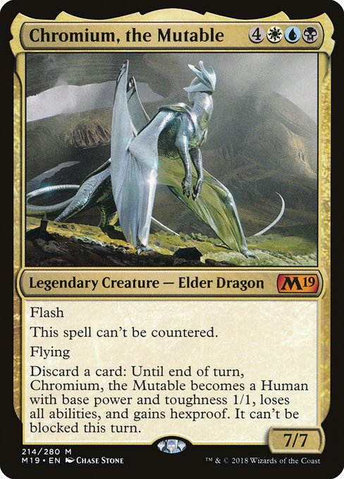 Chromium, the Mutable (Core Set 2019 #214)