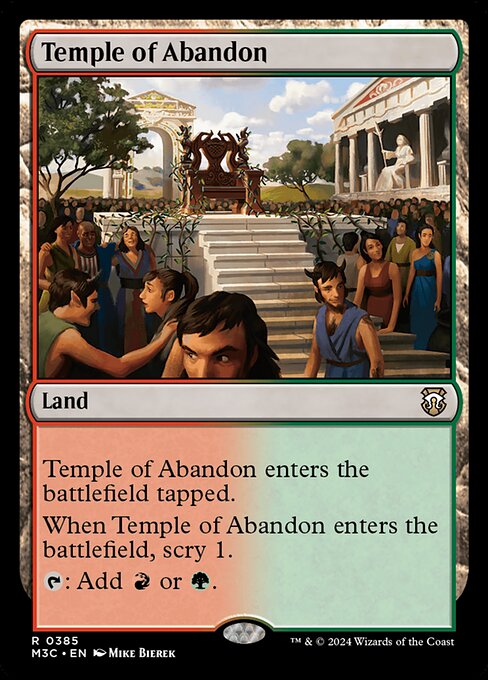 Temple of Abandon (Modern Horizons 3 Commander #385)