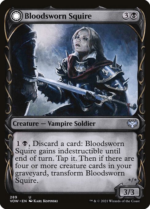 Bloodsworn Squire // Bloodsworn Knight card image