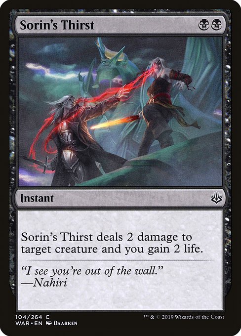 Sorin's Thirst (War of the Spark #104)