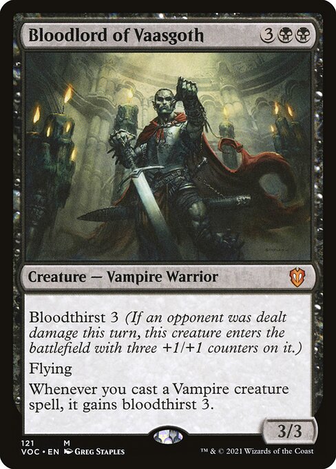 Bloodlord of Vaasgoth (Crimson Vow Commander #121)