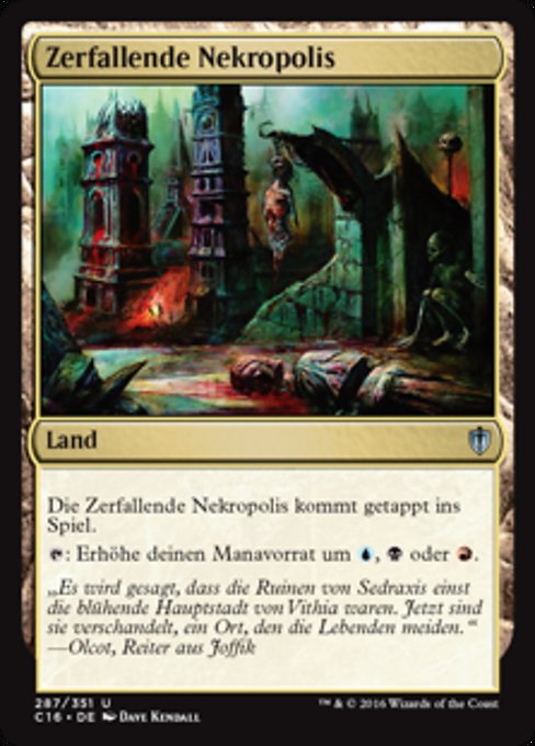 Crumbling Necropolis (Commander 2016 #287)
