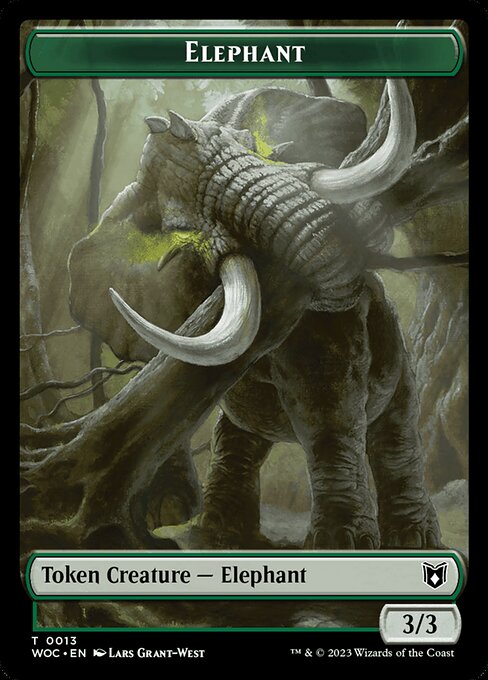 Elephant (Wilds of Eldraine Commander Tokens #13)