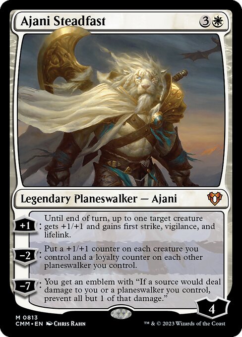 Ajani Steadfast (Commander Masters #813)