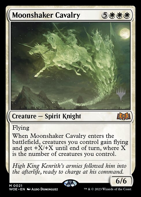 Moonshaker Cavalry (Wilds of Eldraine Promos #21p)