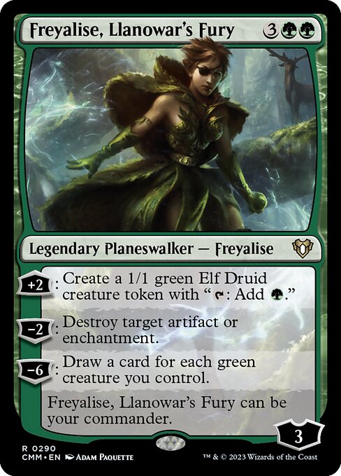 Freyalise, fúria de Llanowar (Comandante Masters #290)