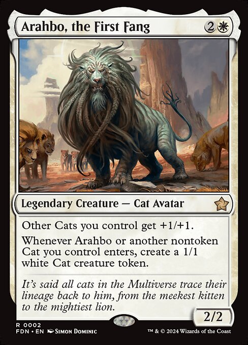 Arahbo, the First Fang card