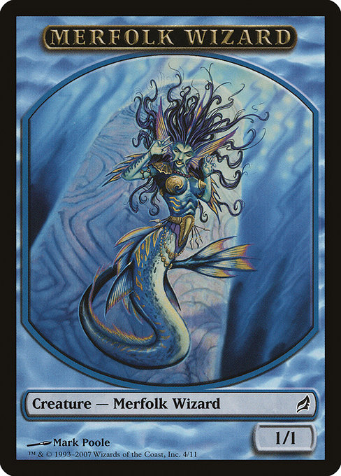 Merfolk Wizard (Lorwyn Tokens #4)