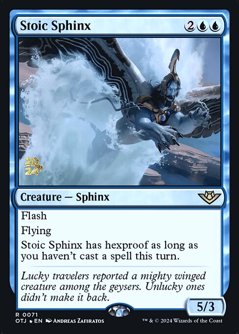 Stoic Sphinx (Outlaws of Thunder Junction Promos #71s)