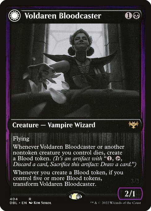 Voldaren Bloodcaster // Bloodbat Summoner (Innistrad: Double Feature #404)