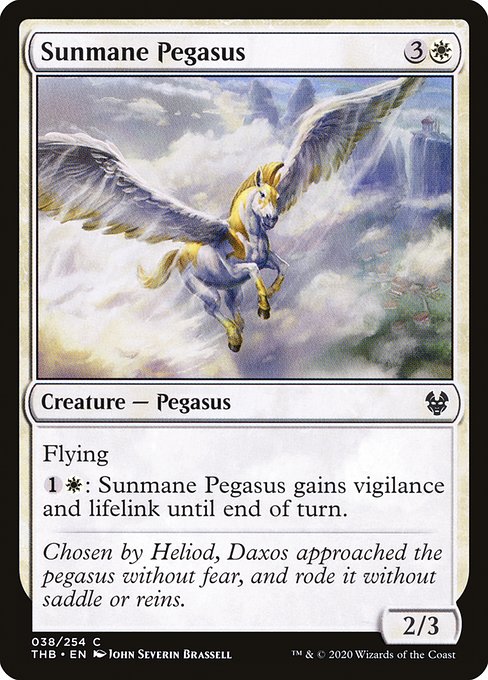 Sunmane Pegasus (Theros Beyond Death #38)