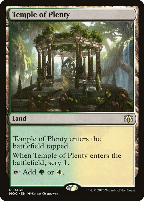 Temple of Plenty (March of the Machine Commander #435)
