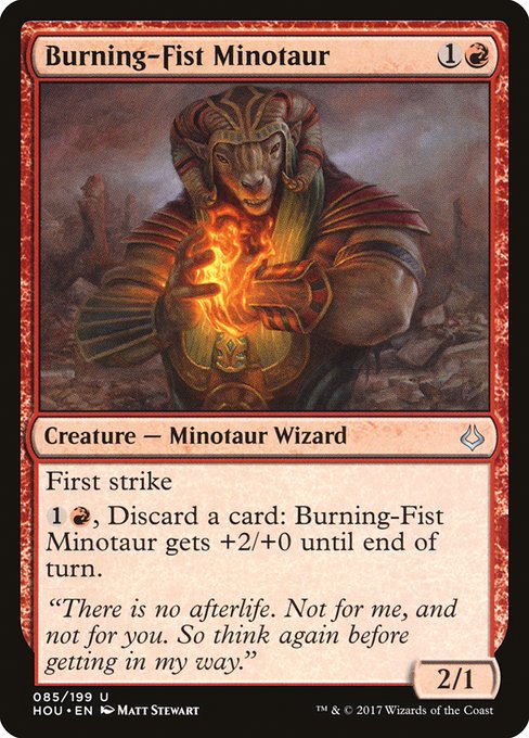 Burning-Fist Minotaur (Hour of Devastation #85)