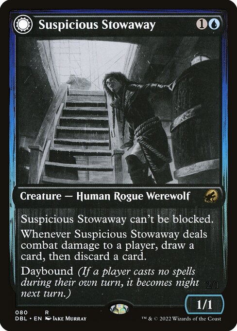 Suspicious Stowaway // Seafaring Werewolf (Innistrad: Double Feature #80)