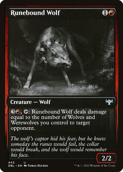 Runebound Wolf (Innistrad: Double Feature #443)