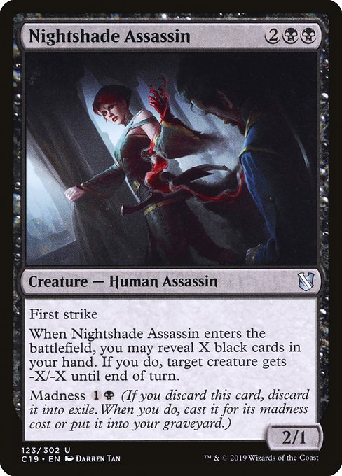 Nightshade Assassin (Commander 2019 #123)