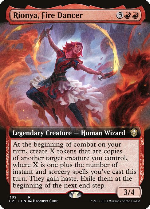 Rionya, Fire Dancer (Commander 2021 #382)