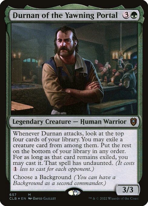 Durnan of the Yawning Portal (clb) 657 Durnan of the Yawning Portal (clb) 657
