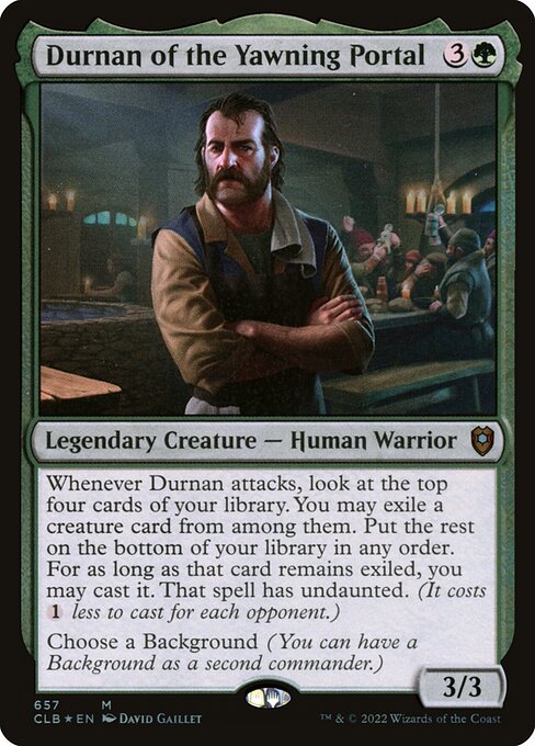 Durnan of the Yawning Portal (Commander Legends: Battle for Baldur's Gate #657)