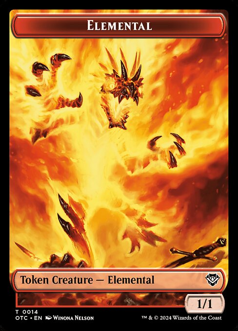 Elemental (Outlaws of Thunder Junction Commander Tokens #14)