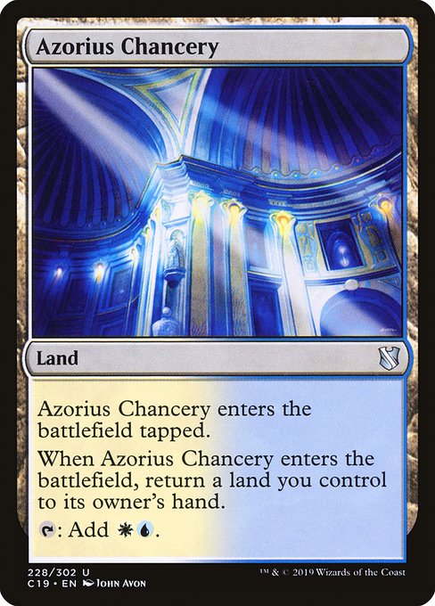 Azorius Chancery (Commander 2019 #228)